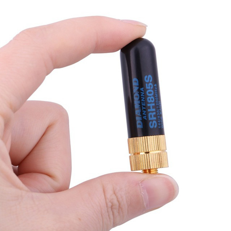 Antenna Walkie Talkie SRH-805S Dual Band – Ultra Corta 5cm, VHF/UHF 144/430MHz, Guadagno 2.15/3.0 DBi, SMA-F